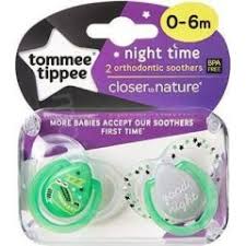 Tommee Tippee cumlík 0-6 m nočný zelený